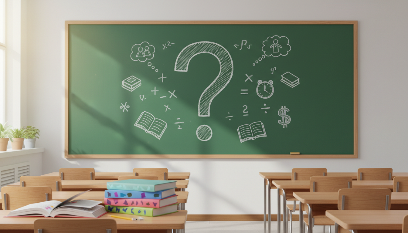 question mark chalkboard