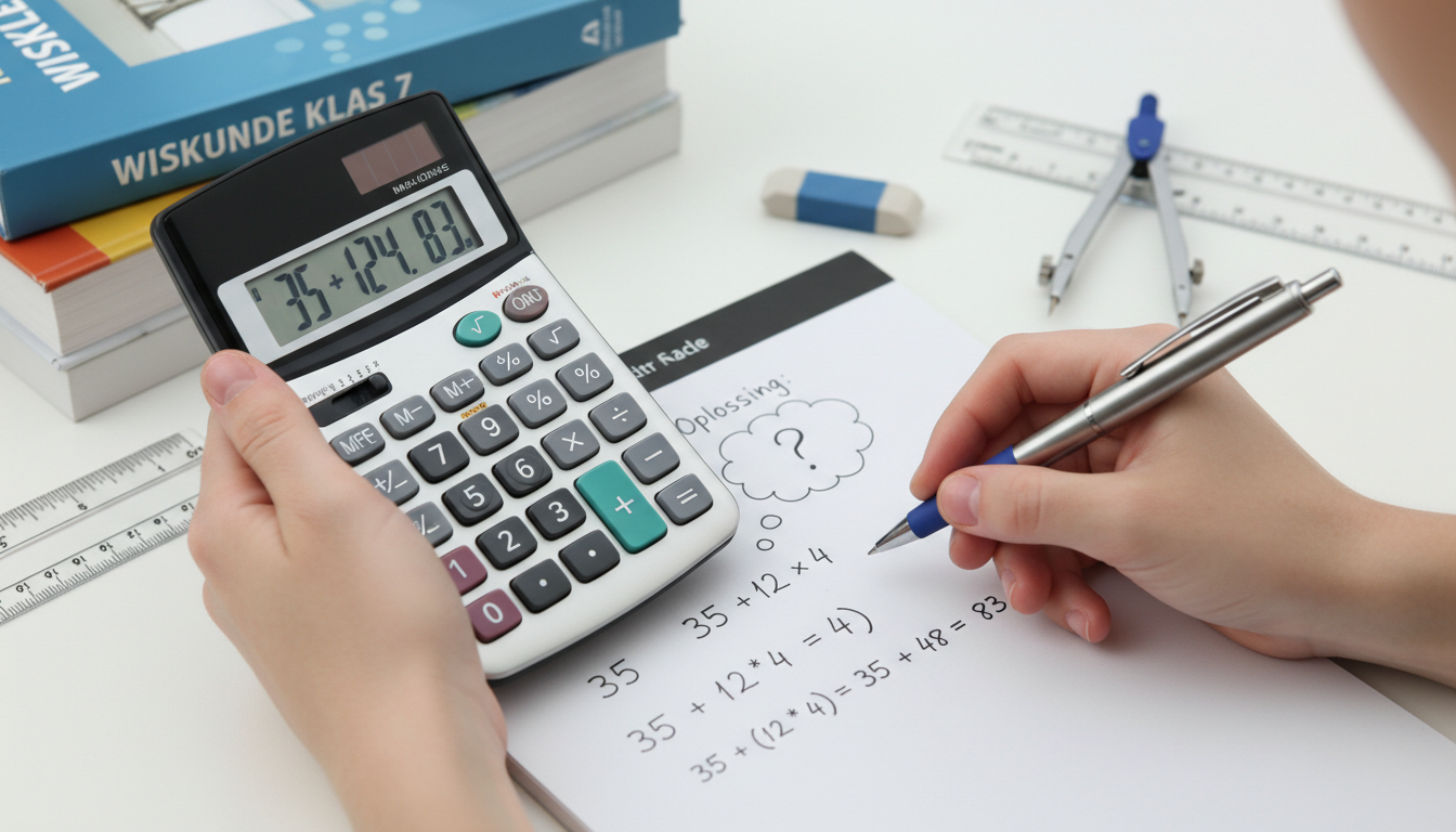 calculator hand writing