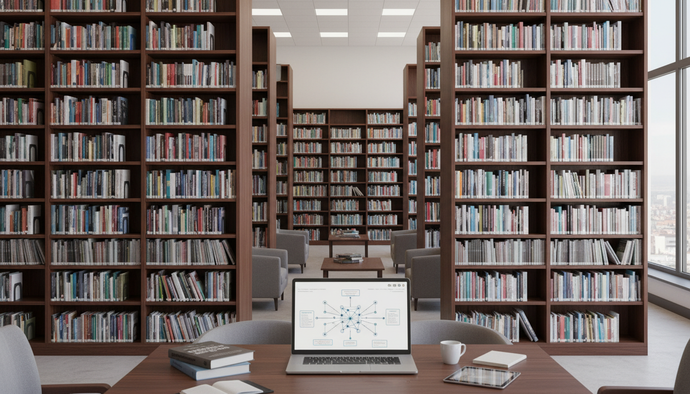 library books shelves