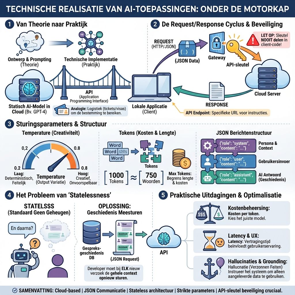 Infographic: Technische realisatie van AI-toepassingen
