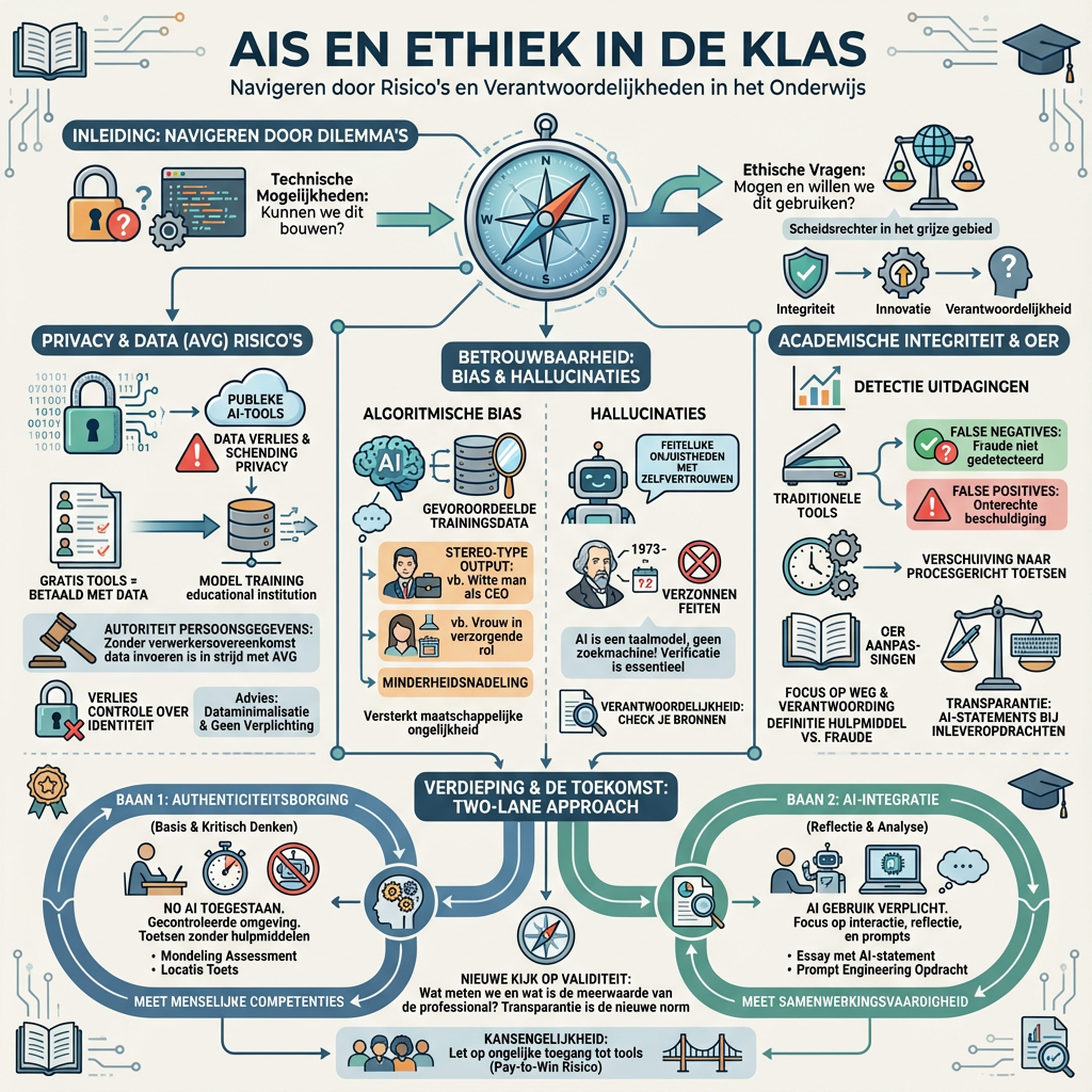 Infographic: Risico's en ethiek in de klas