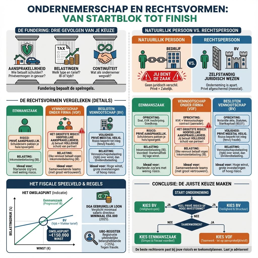 Infographic: Ondernemerschap en rechtsvormen