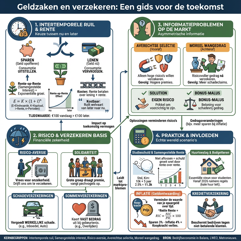 Infographic: Geldzaken en verzekeren
