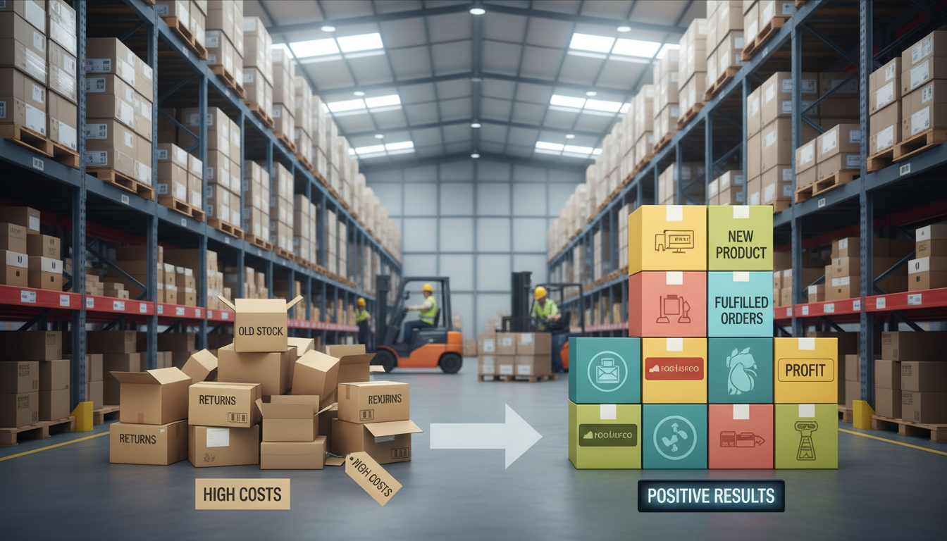 warehouse inventory boxes