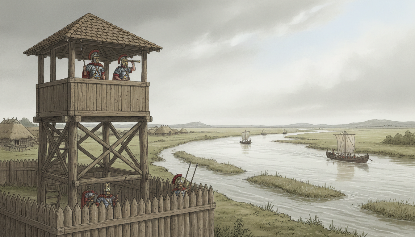 roman watchtower river