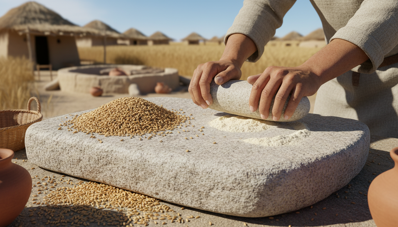 grinding stone grain