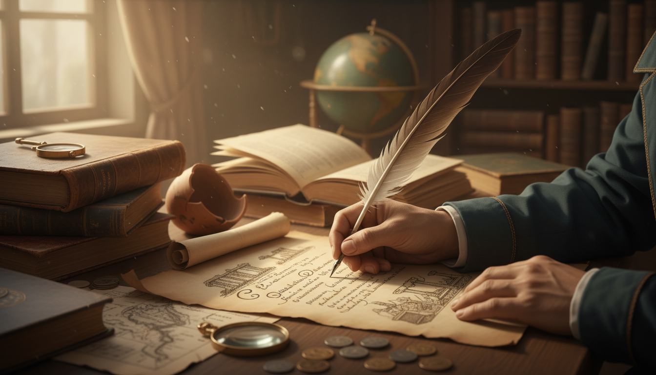 writing hand pen