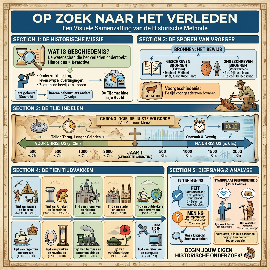 Infographic: Op zoek naar het verleden