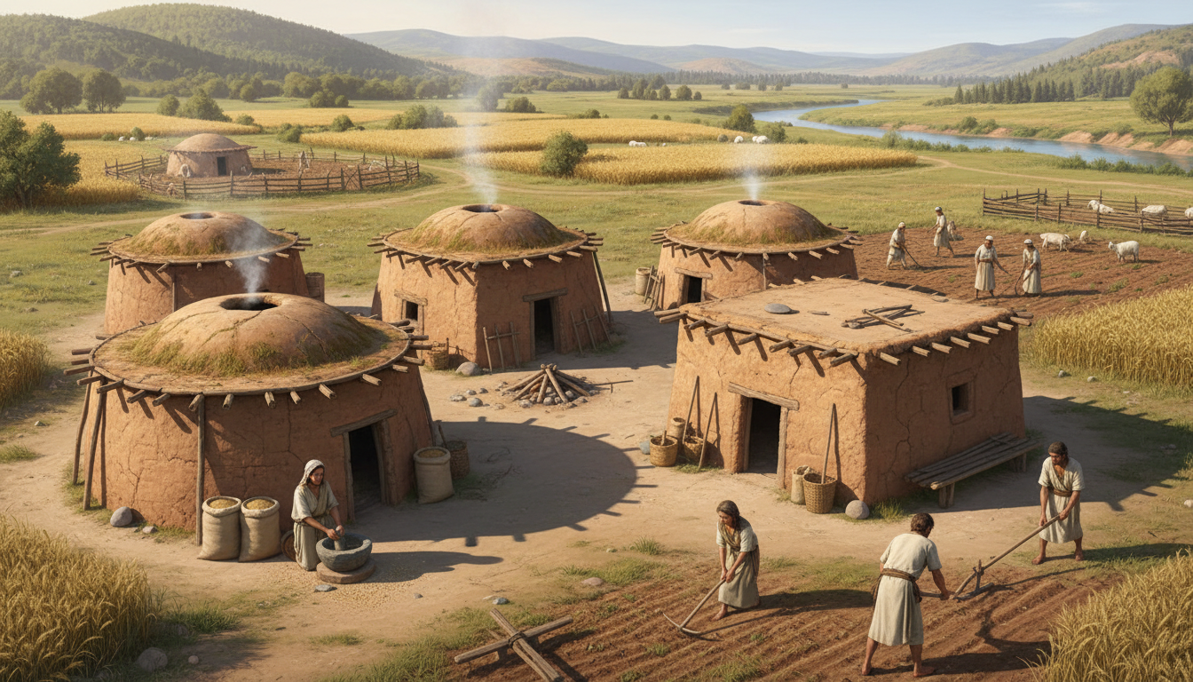 neolithic clay houses