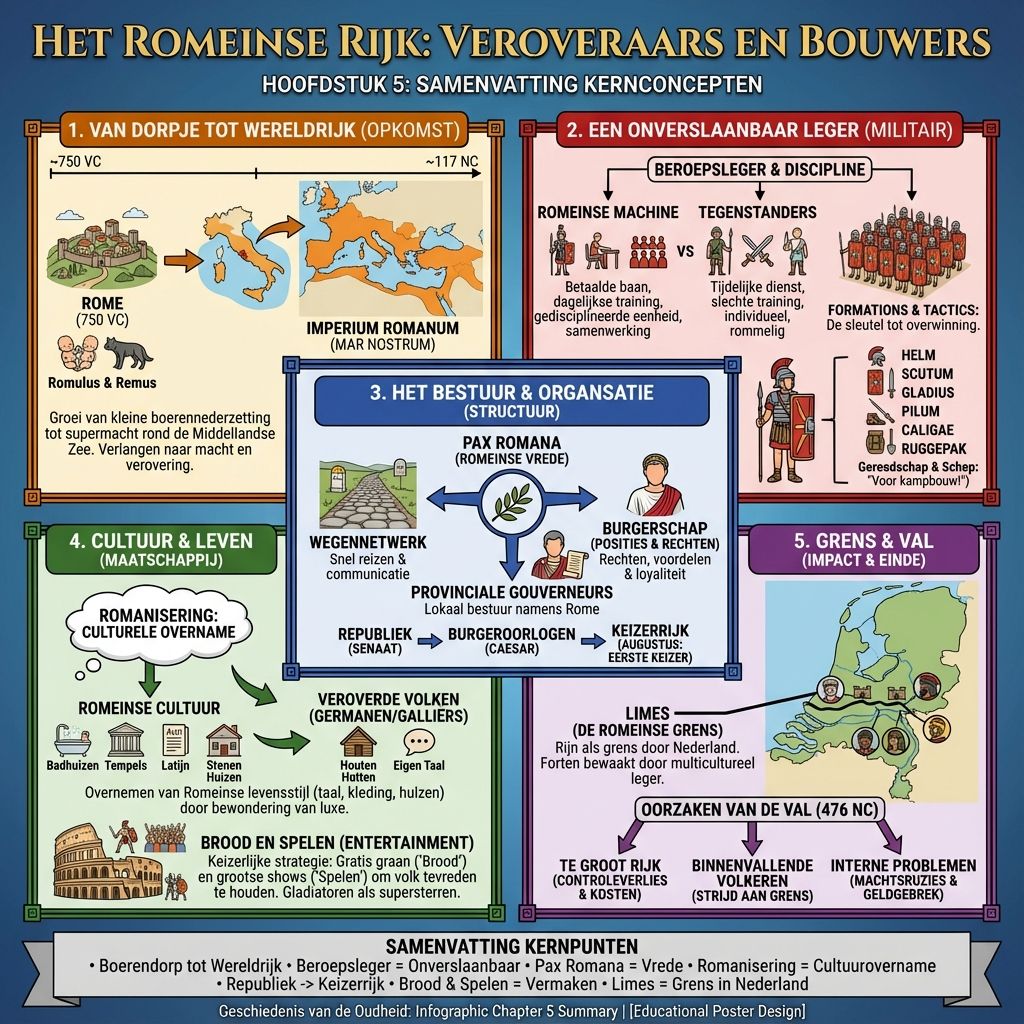 Infographic: Het Romeinse rijk